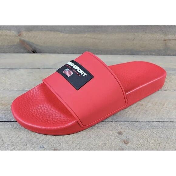 Polo Sport Ralph Lauren RRL Slides Boat Sandals Red Shoes Mens 12 New Fast Ship main image 13